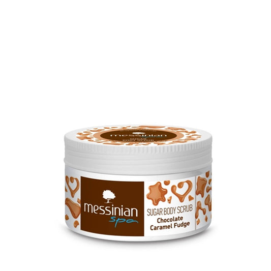 Exfoliante corporal de azúcar con chocolate y caramelo Messinian Spa
